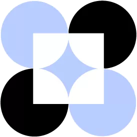 Icono que muestra formas geométricas en dos colores
