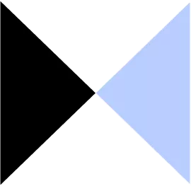 Icono que muestra formas geométricas en dos colores