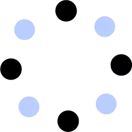 Icono que muestra formas geométricas en dos colores
